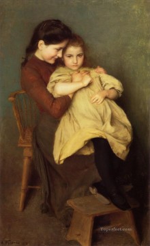  Enfant Canvas - ChagrindEnfant 1897 Realism Emile Friant